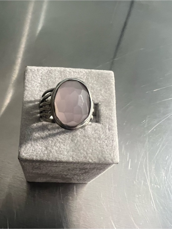 Silpada Jewelry - Silpada Sterling Silver Multi-Band Ring with Faceted Rose Quartz Stone